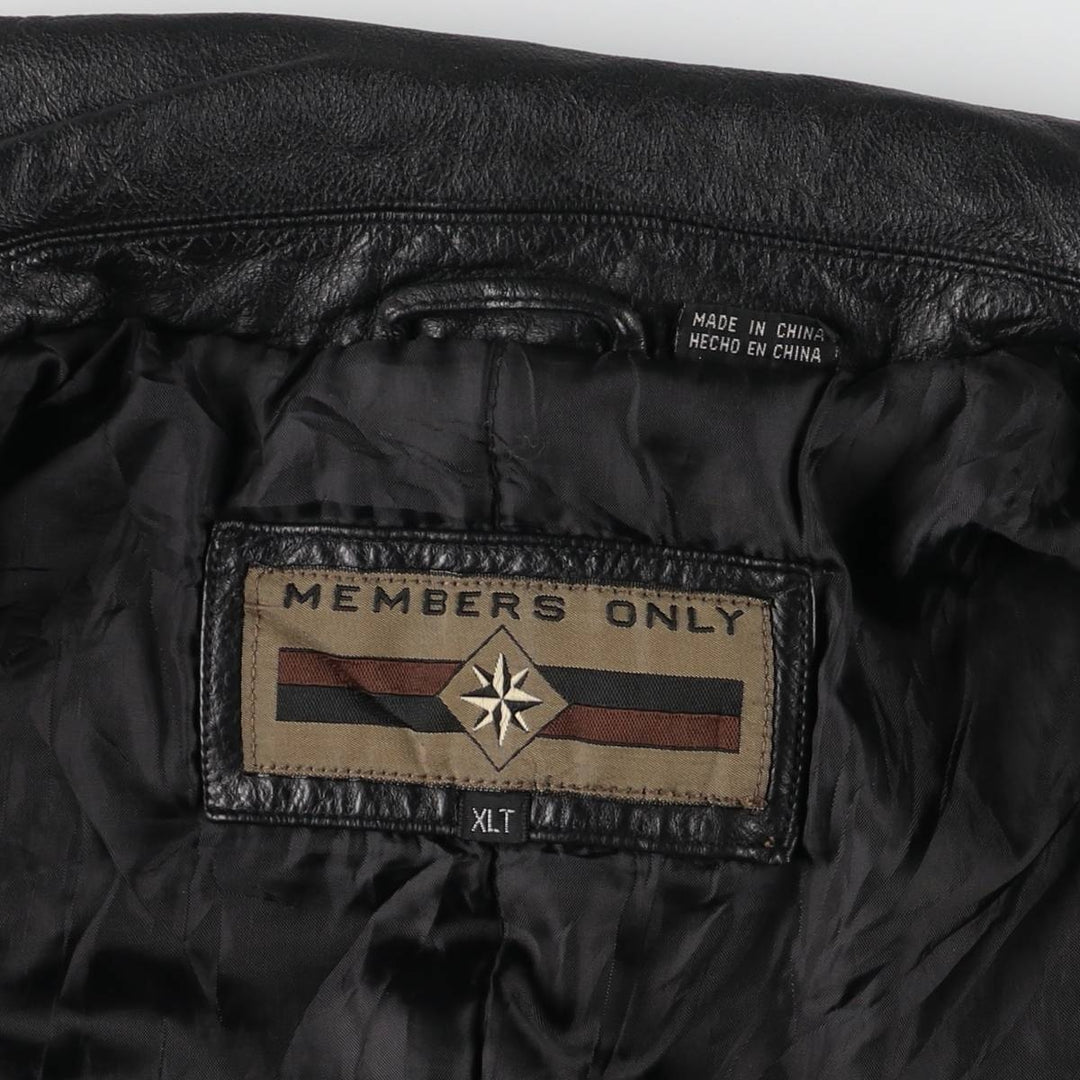 MEMBERS ONLY Padded Leather Blouson Men's XL Size /eaa522620