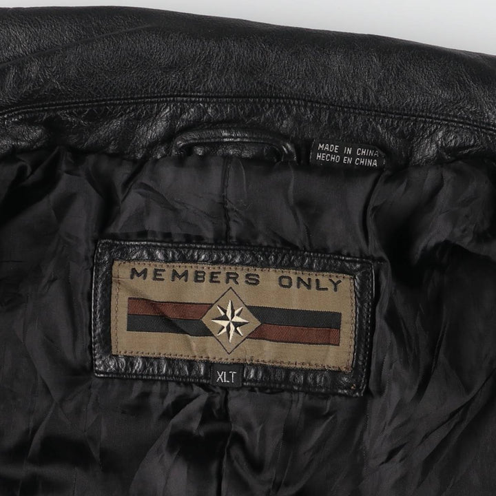 MEMBERS ONLY Padded Leather Blouson Men's XL Size /eaa522620