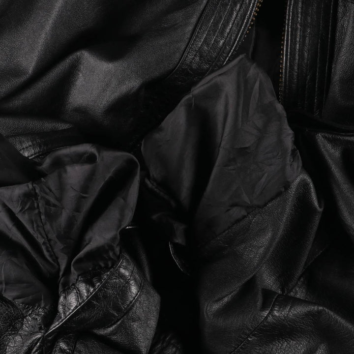 MEMBERS ONLY Padded Leather Blouson Men's XL Size /eaa522620