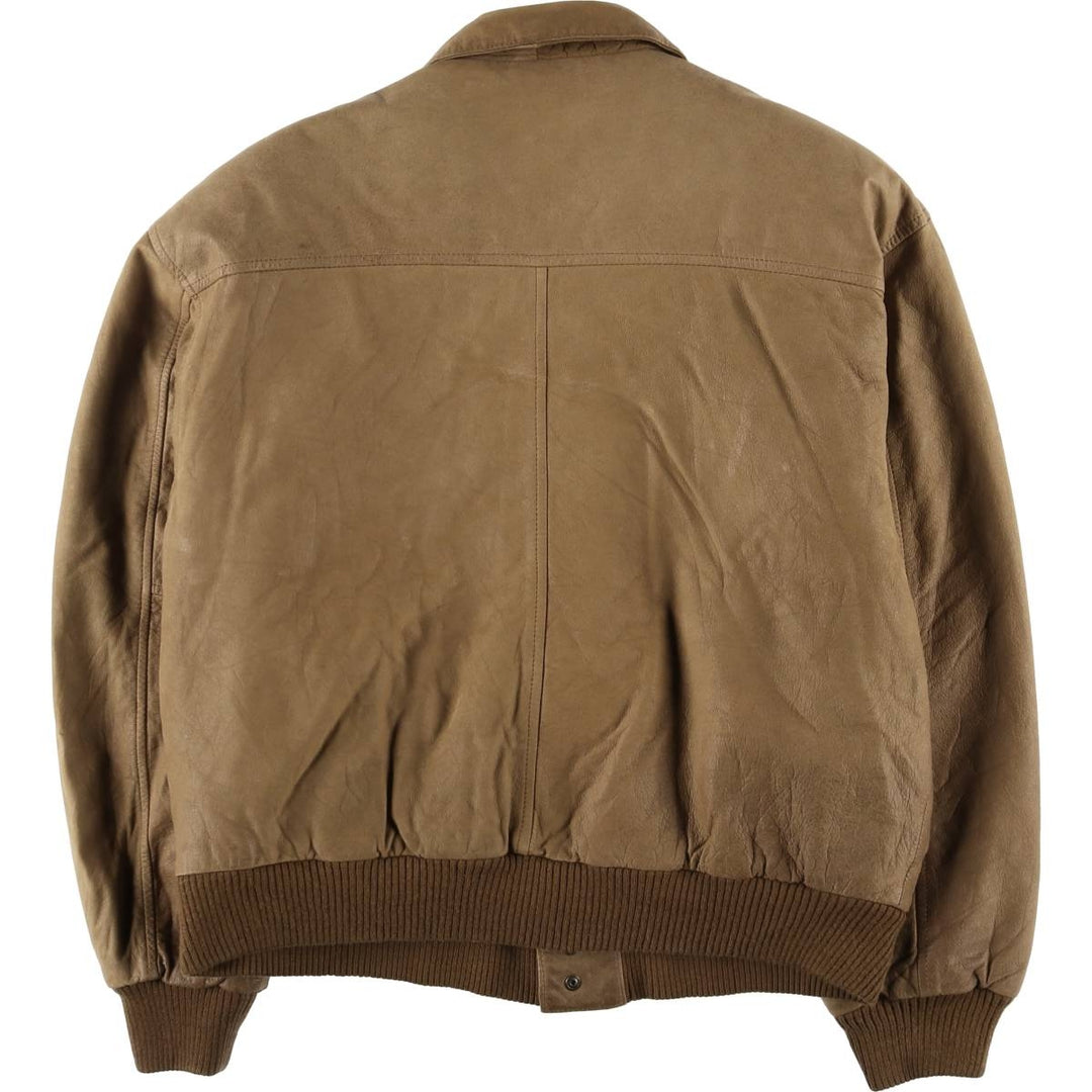 GLOBAL LEATHER FASHIONS A-2 type padded leather flight jacket, men's size M /eaa522627