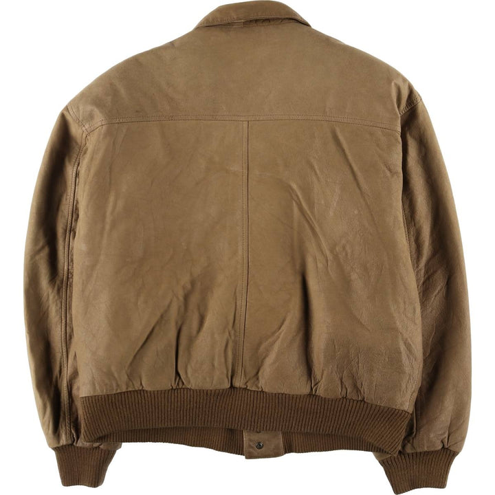 GLOBAL LEATHER FASHIONS A-2 type padded leather flight jacket, men's size M /eaa522627