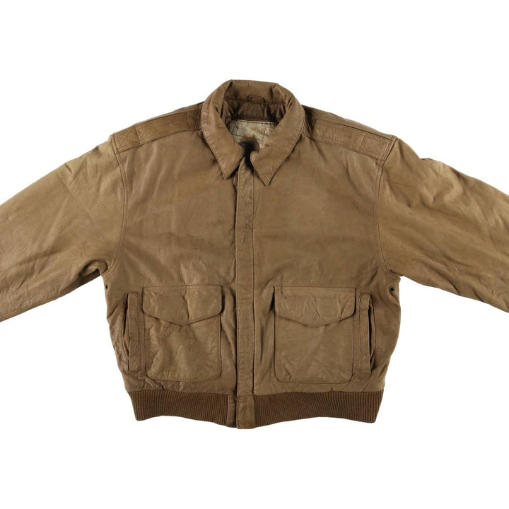 GLOBAL LEATHER FASHIONS A-2 type padded leather flight jacket, men's size M /eaa522627