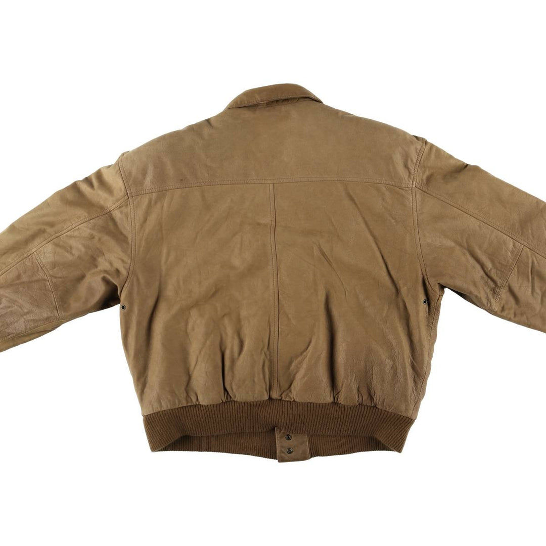 GLOBAL LEATHER FASHIONS A-2 type padded leather flight jacket, men's size M /eaa522627