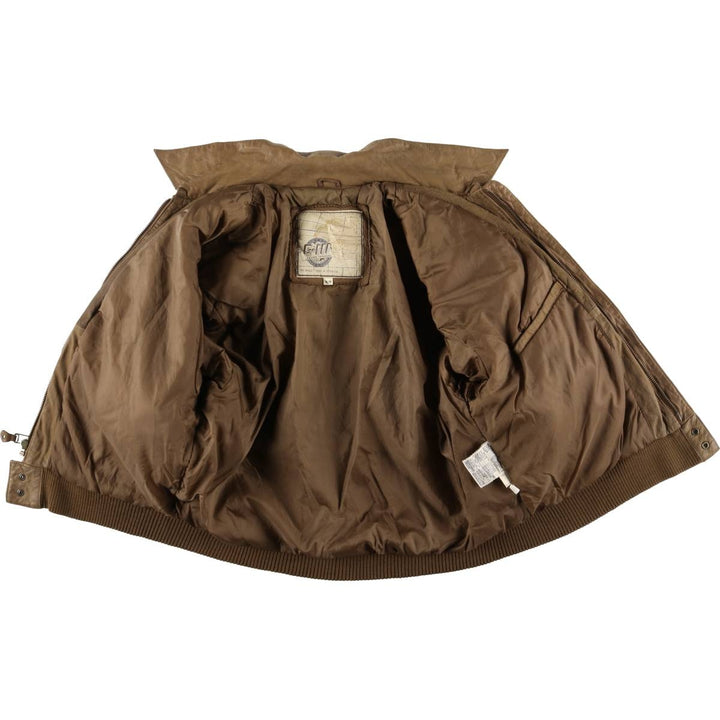 GLOBAL LEATHER FASHIONS A-2 type padded leather flight jacket, men's size M /eaa522627