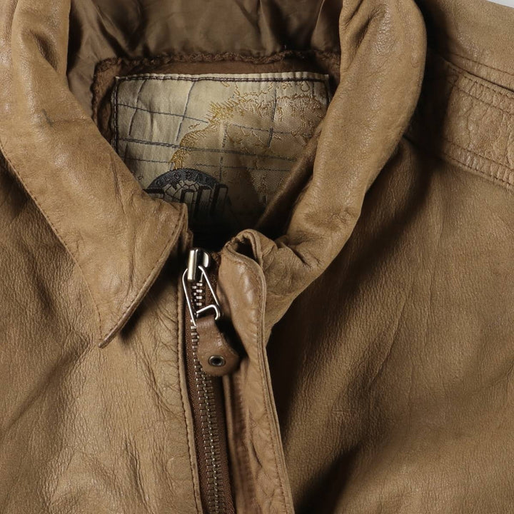 GLOBAL LEATHER FASHIONS A-2 type padded leather flight jacket, men's size M /eaa522627