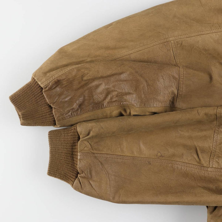 GLOBAL LEATHER FASHIONS A-2 type padded leather flight jacket, men's size M /eaa522627