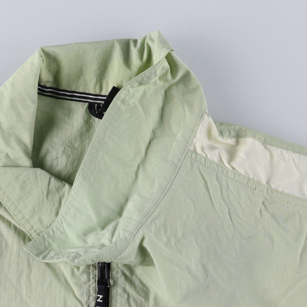 90'S Nike Collared Nylon Jacket Men's XXL Vintage Nylon Khaki type Vintage Second Hand