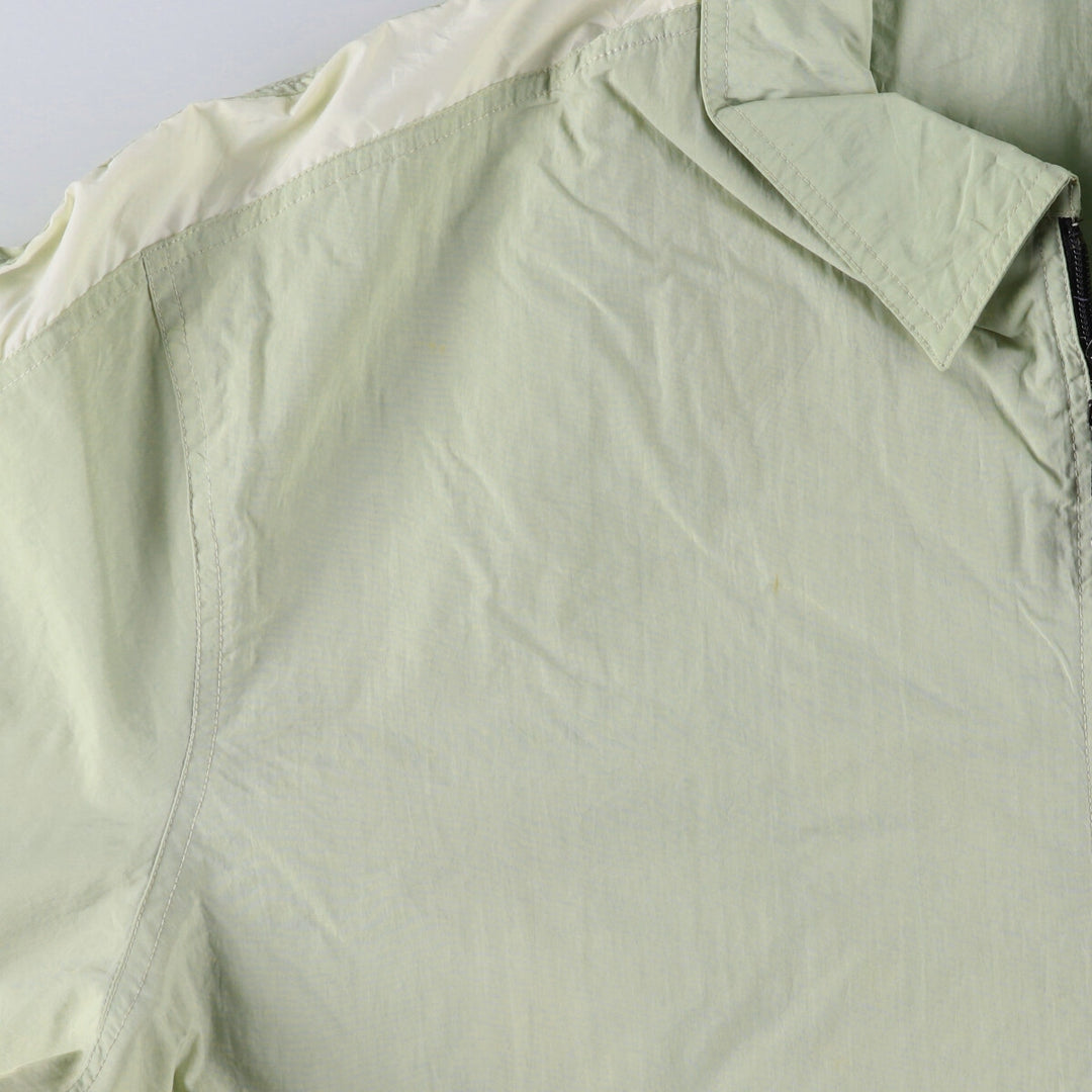 90'S Nike Collared Nylon Jacket Men's XXL Vintage Nylon Khaki type Vintage Second Hand