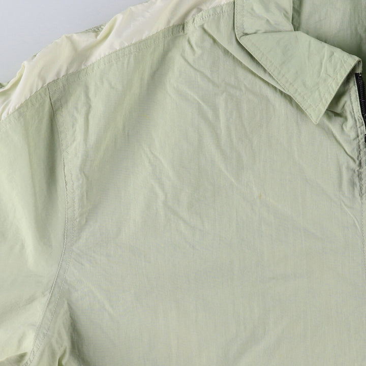 90'S Nike Collared Nylon Jacket Men's XXL Vintage Nylon Khaki type Vintage Second Hand