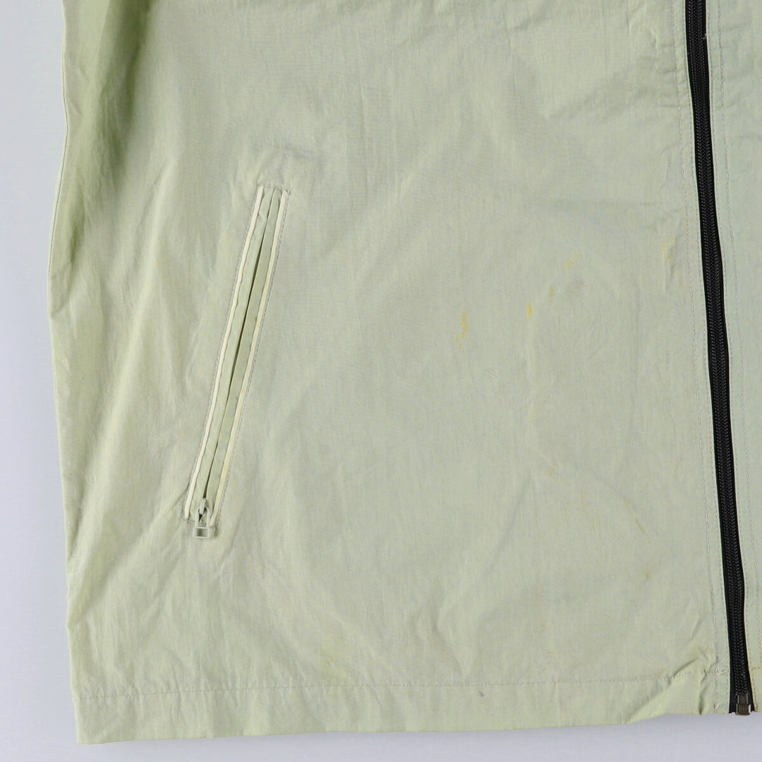 90'S Nike Collared Nylon Jacket Men's XXL Vintage Nylon Khaki type Vintage Second Hand
