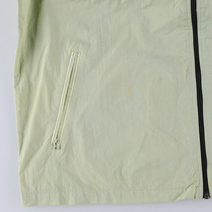 90'S Nike Collared Nylon Jacket Men's XXL Vintage Nylon Khaki type Vintage Second Hand