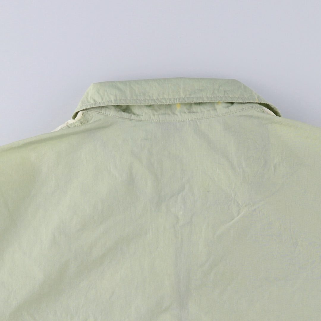 90'S Nike Collared Nylon Jacket Men's XXL Vintage Nylon Khaki type Vintage Second Hand