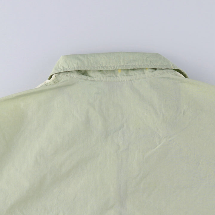 90'S Nike Collared Nylon Jacket Men's XXL Vintage Nylon Khaki type Vintage Second Hand
