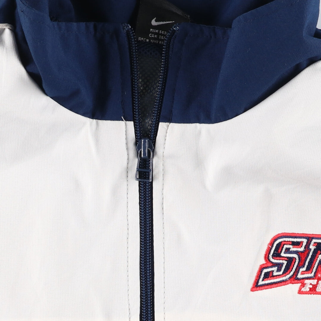 00'S Nike NIKE TEAM College Windbreaker Men's XL polyester white type Vintage Second Hand