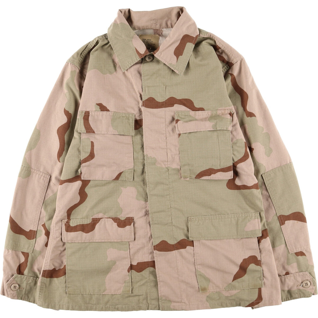 90'S US Military Genuine Camouflage Pattern 3C Desert Camo BDU Military Jacket Made in USA MEDIUM-REGULAR Men's M equivalent Vintage /eaa522657