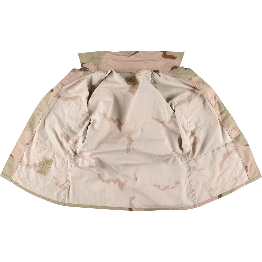 90'S US Military Genuine Camouflage Pattern 3C Desert Camo BDU Military Jacket Made in USA MEDIUM-REGULAR Men's M equivalent Vintage /eaa522657