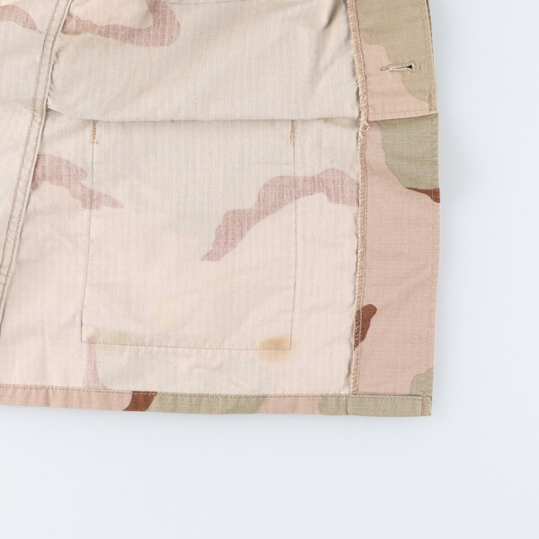 90'S US Military Genuine Camouflage Pattern 3C Desert Camo BDU Military Jacket Made in USA MEDIUM-REGULAR Men's M equivalent Vintage /eaa522657