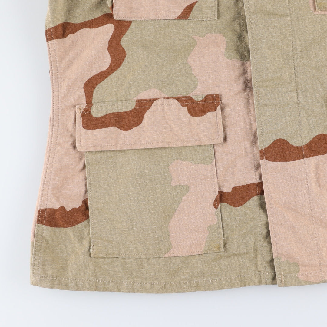 90'S US Military Genuine Camouflage Pattern 3C Desert Camo BDU Military Jacket Made in USA MEDIUM-REGULAR Men's M equivalent Vintage /eaa522657