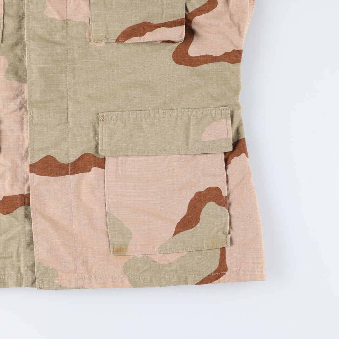 90'S US Military Genuine Camouflage Pattern 3C Desert Camo BDU Military Jacket Made in USA MEDIUM-REGULAR Men's M equivalent Vintage /eaa522657