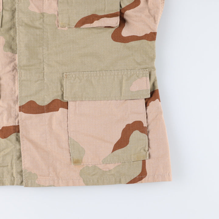 90'S US Military Genuine Camouflage Pattern 3C Desert Camo BDU Military Jacket Made in USA MEDIUM-REGULAR Men's M equivalent Vintage /eaa522657