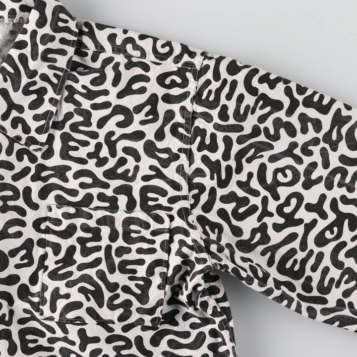 90'S Korean Army Camouflage Pattern Bacteria Camo Military Shirt Jacket Men's XL Vintage /eaa522662