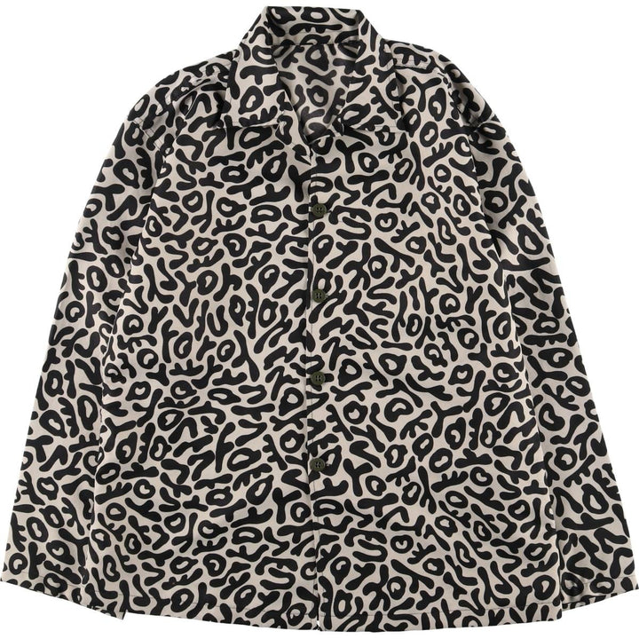 70s~80'S Korean Army Camouflage Pattern Bacteria Camo Military Shirt Jacket Men's XL Vintage /eaa522668