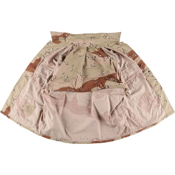 80'S US Military Camouflage Pattern 6C Desert Chocolate Chip Camo BDU Military Jacket Made in USA X-LARGE-REGULAR Men's XL equivalent /eaa522671