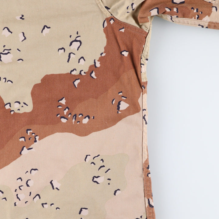 80'S US Military Camouflage Pattern 6C Desert Chocolate Chip Camo BDU Military Jacket Made in USA X-LARGE-REGULAR Men's XL equivalent /eaa522671