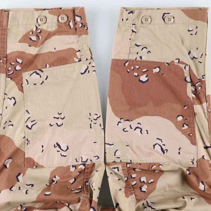 80'S US Military Camouflage Pattern 6C Desert Chocolate Chip Camo BDU Military Jacket Made in USA X-LARGE-REGULAR Men's XL equivalent /eaa522671