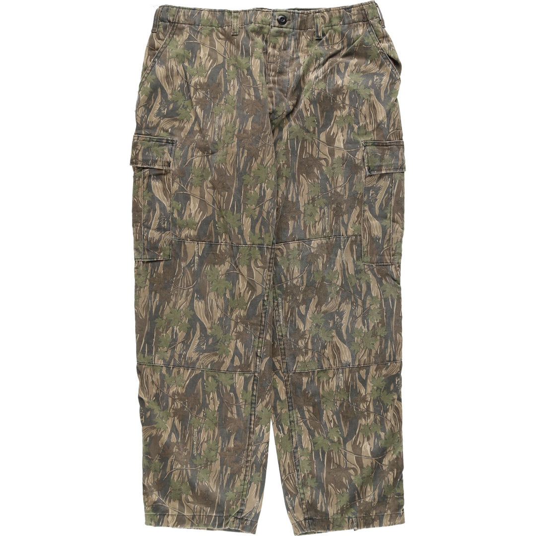 Civilian Rothco Camouflage Pattern Realtree Camo Military Cargo Pants, Made in USA, Men's Size W36 cotton beige type brown Vintage Second Hand