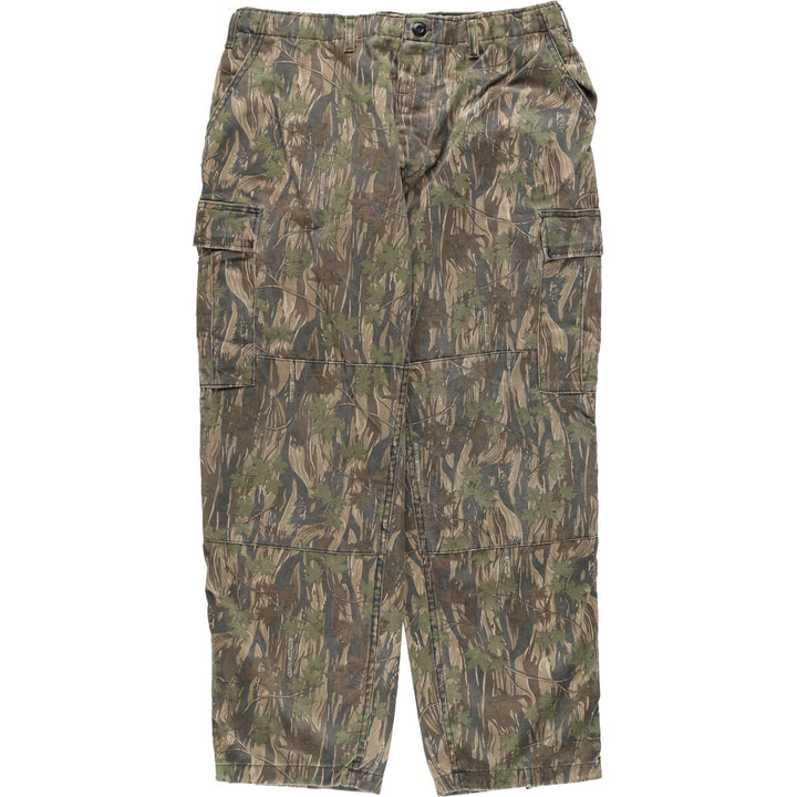 Civilian Rothco Camouflage Pattern Realtree Camo Military Cargo Pants, Made in USA, Men's Size W36 cotton beige type brown Vintage Second Hand