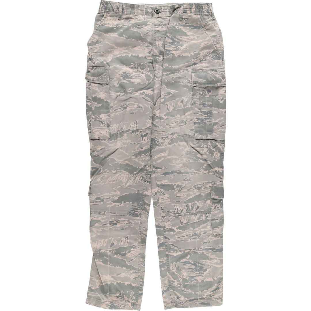Civilian American Apparel Camouflage Pattern ABU Digital Tiger Camo Military Cargo Pants Men's Size W33 cotton Khaki type Vintage Second Hand