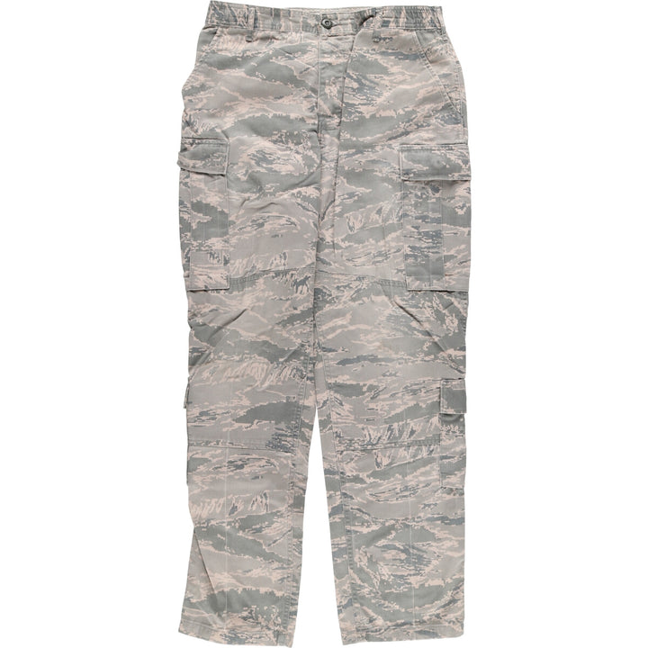 Civilian American Apparel Camouflage Pattern ABU Digital Tiger Camo Military Cargo Pants Men's Size W33 cotton Khaki type Vintage Second Hand