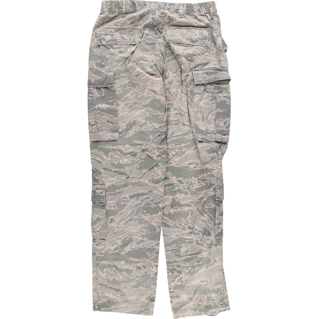 Civilian American Apparel Camouflage Pattern ABU Digital Tiger Camo Military Cargo Pants Men's Size W33 cotton Khaki type Vintage Second Hand