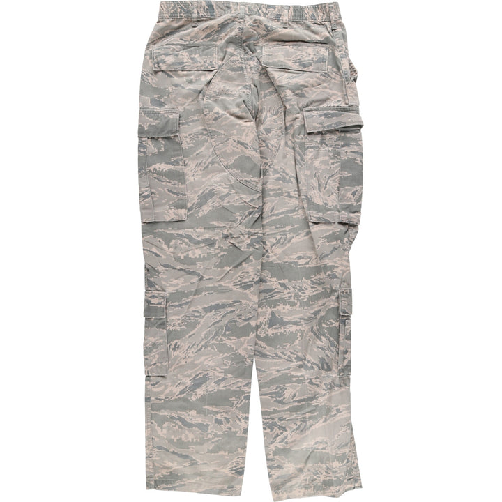 Civilian American Apparel Camouflage Pattern ABU Digital Tiger Camo Military Cargo Pants Men's Size W33 cotton Khaki type Vintage Second Hand