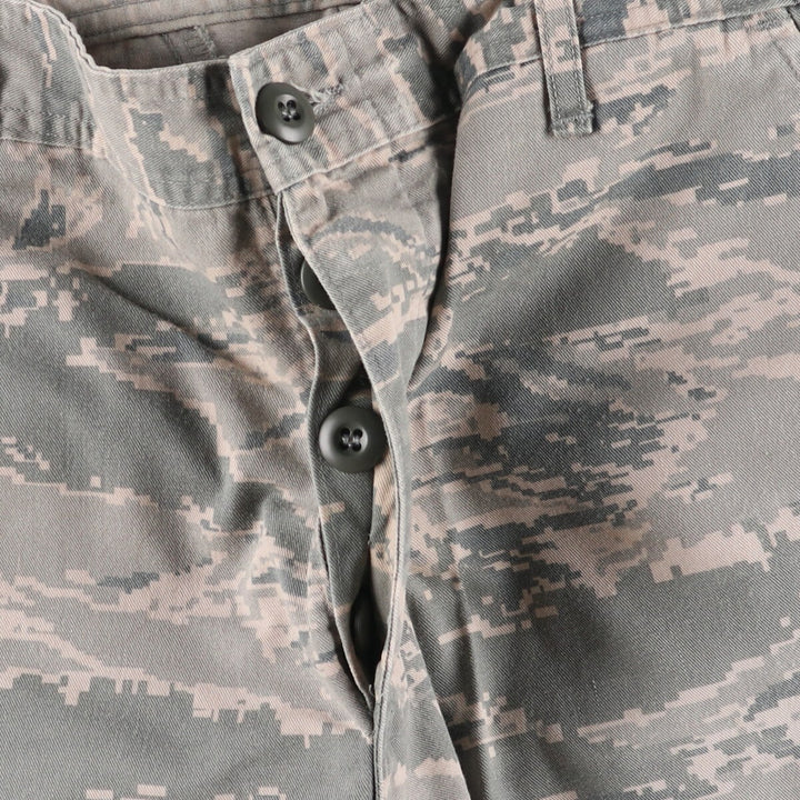 Civilian American Apparel Camouflage Pattern ABU Digital Tiger Camo Military Cargo Pants Men's Size W33 cotton Khaki type Vintage Second Hand