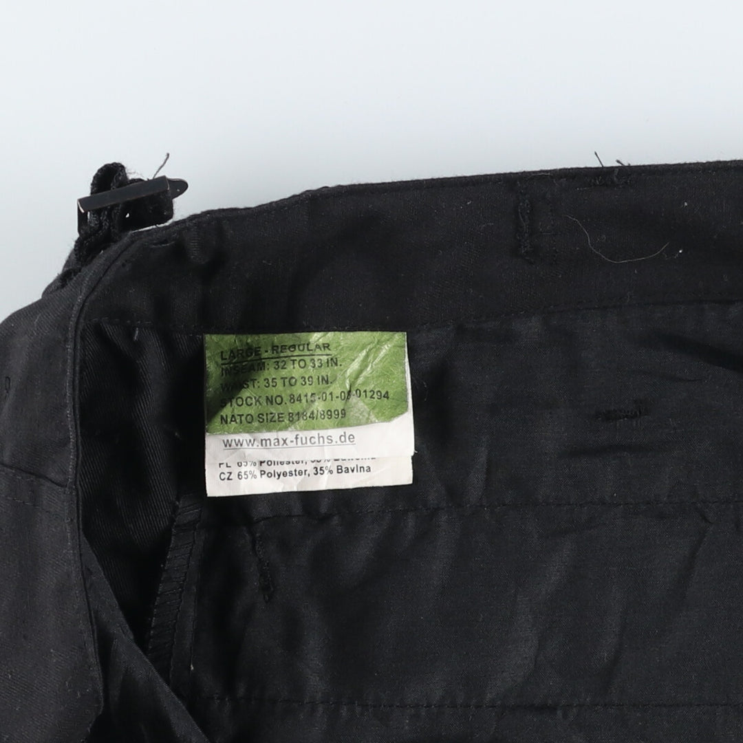 Civilian MFH Military Cargo Pants, Combat Pants, Men's, Size W37 cotton black type Vintage Second Hand