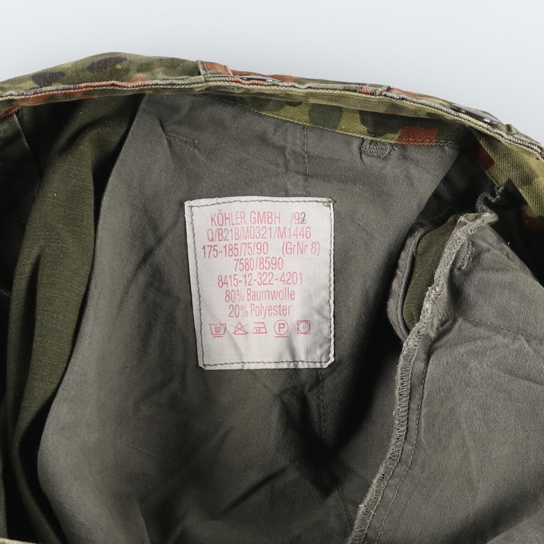 Genuine German military camouflage pattern Fleckter camo military cargo pants GrNr8 men's w33 equivalent /eaa522734