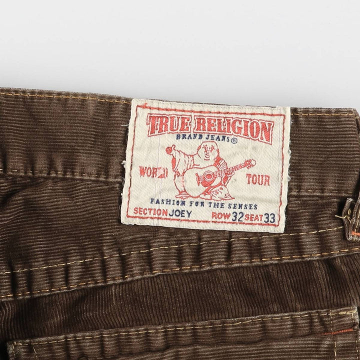 TRUE RELIGION Flare Cut Corduroy Pants Made in USA Men's W36 / eaa522779