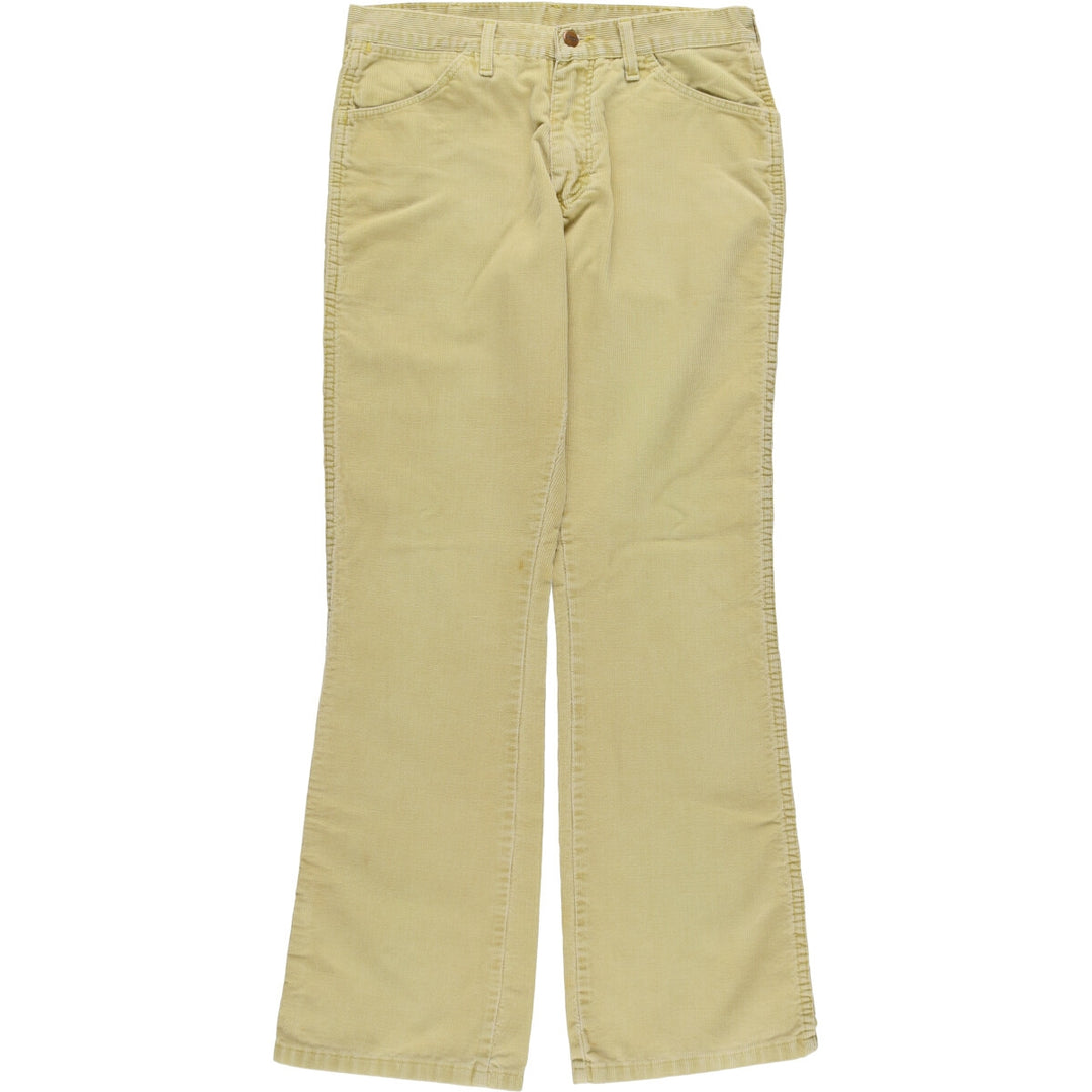Vintage Wrangler Flare-Cut Corduroy Pants, Made in the UK, Men's, Size W31 unclear Beige type Vintage Second Hand