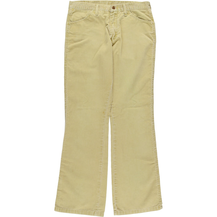 Vintage Wrangler Flare-Cut Corduroy Pants, Made in the UK, Men's, Size W31 unclear Beige type Vintage Second Hand