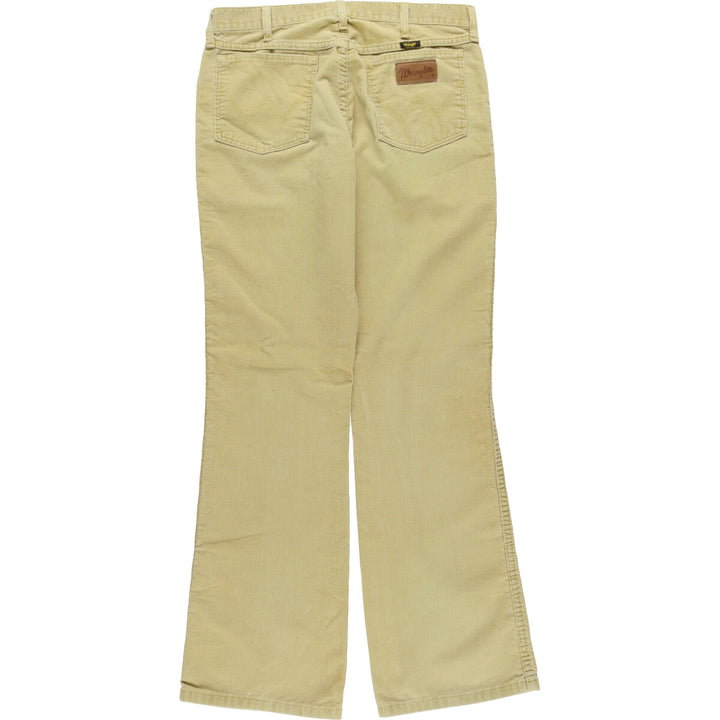 Vintage Wrangler Flare-Cut Corduroy Pants, Made in the UK, Men's, Size W31 unclear Beige type Vintage Second Hand