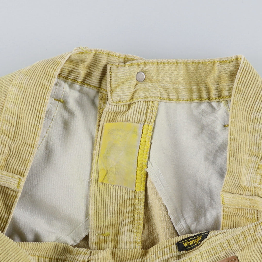 Vintage Wrangler Flare-Cut Corduroy Pants, Made in the UK, Men's, Size W31 unclear Beige type Vintage Second Hand