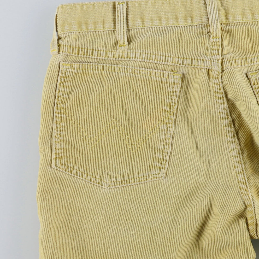 Vintage Wrangler Flare-Cut Corduroy Pants, Made in the UK, Men's, Size W31 unclear Beige type Vintage Second Hand
