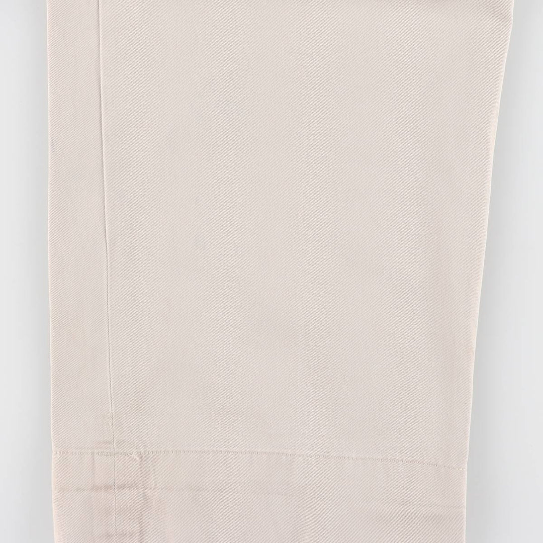Ralph Lauren POLO by Ralph Lauren HAMMOND PANT, two-pleat chino pants, men's w35 equivalent cotton pale white type Vintage Second Hand