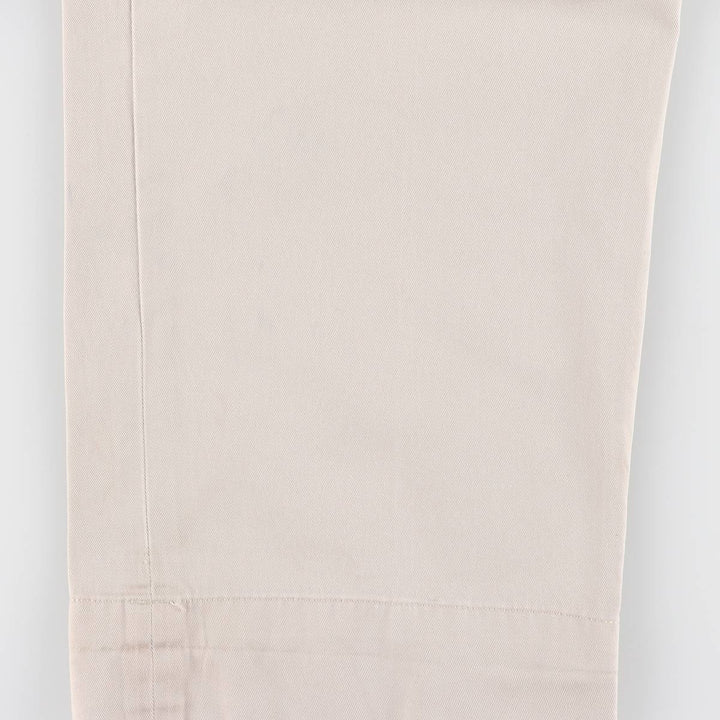 Ralph Lauren POLO by Ralph Lauren HAMMOND PANT, two-pleat chino pants, men's w35 equivalent cotton pale white type Vintage Second Hand
