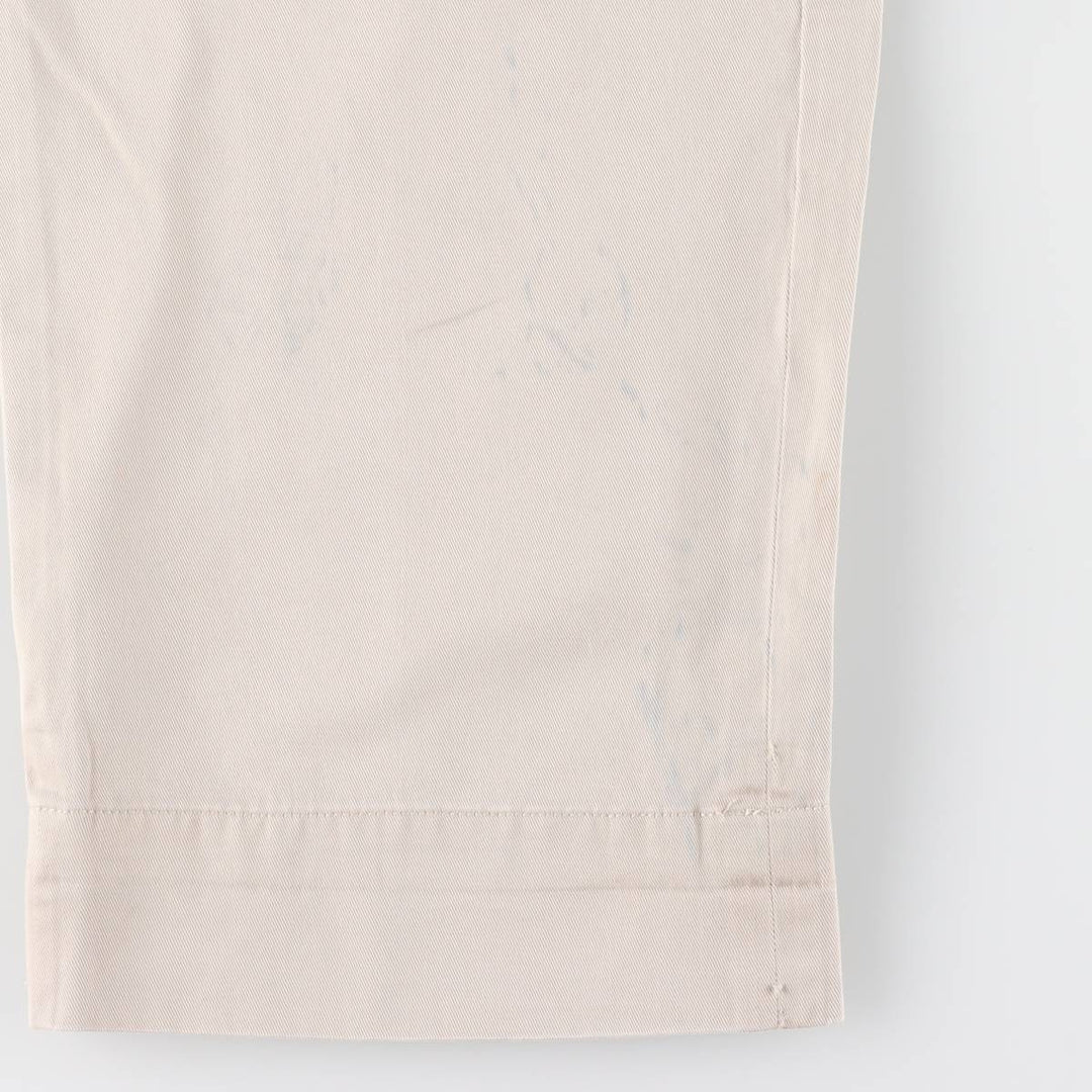 Ralph Lauren POLO by Ralph Lauren HAMMOND PANT, two-pleat chino pants, men's w35 equivalent cotton pale white type Vintage Second Hand