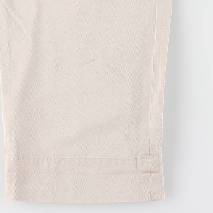 Ralph Lauren POLO by Ralph Lauren HAMMOND PANT, two-pleat chino pants, men's w35 equivalent cotton pale white type Vintage Second Hand