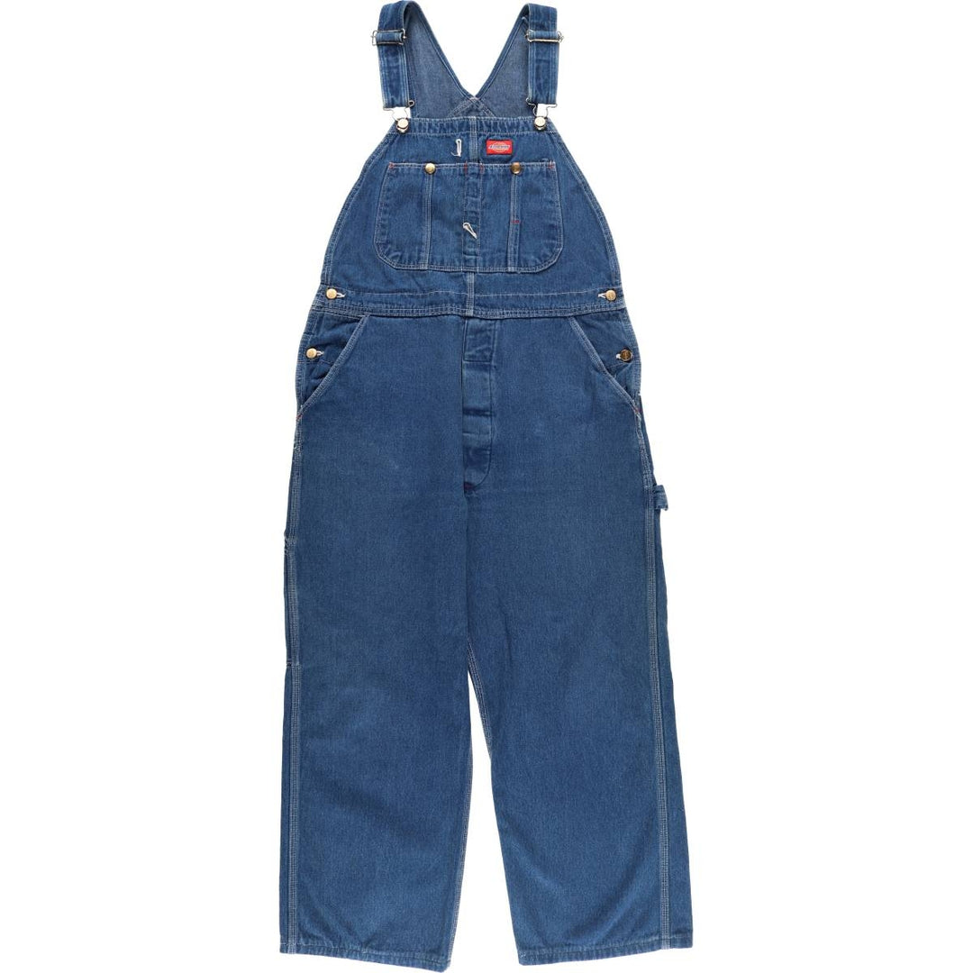 90'S Dickies denim overalls, made in the USA, men's size W36, vintage cotton blue type Vintage Second Hand