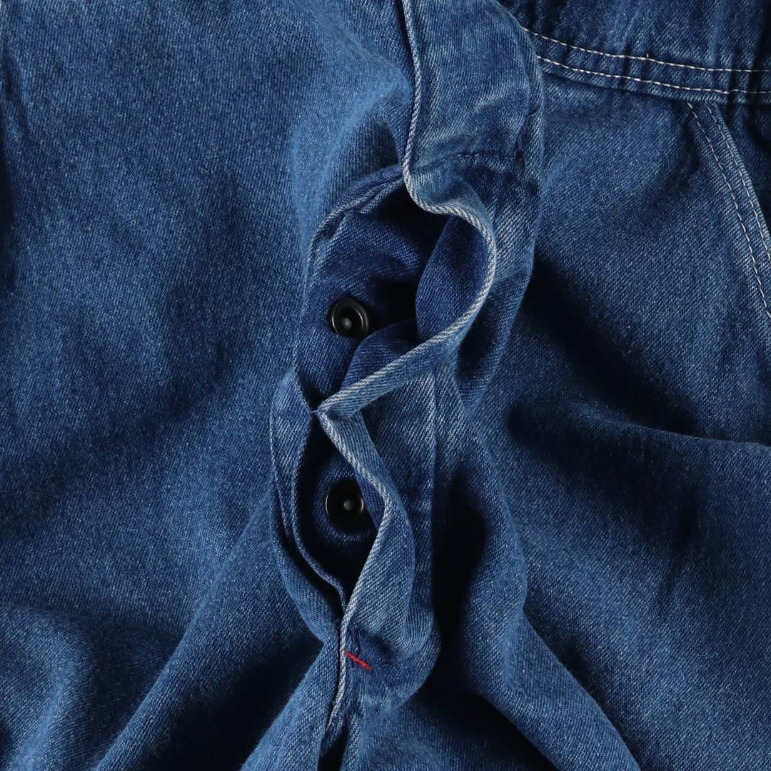 90'S Dickies denim overalls, made in the USA, men's size W36, vintage cotton blue type Vintage Second Hand